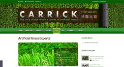 Desktop Screenshot of carrickartificialgrass.co.uk