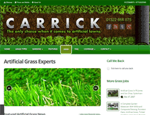Tablet Screenshot of carrickartificialgrass.co.uk